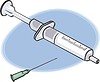 Vector clipart: syringe and needle