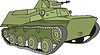 Vector clipart: tank T-40