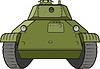 Vector clipart: tank T-50