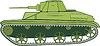 Vector clipart: tank T-60