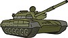 Vector clipart: tank T-80