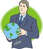 Vector clipart: geography teacher