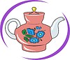 Векторный клипарт: заварочный чайник