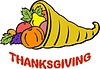 Vector clipart: thanksgiving cornucopia