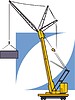 Vector clipart: tower crane