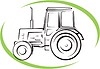 Vector clipart: tractor