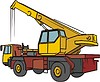 Vector clipart: truck crane