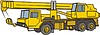 Vector clipart: truck crane