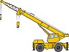 Vector clipart: truck crane
