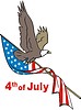 Vector clipart: american eagle