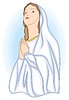 Vector clipart: Virgin Mary