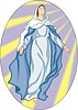 Vector clipart: Virgin Mary