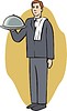 Vector clipart: waiter