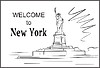 Vector clipart: Welcome to New York