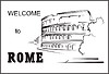 Vector clipart: Welcome to Rome