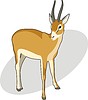 Vector clipart: antelope