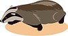 Vector clipart: badger