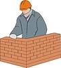 Vector clipart: builder