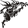 Vector clipart: Chinese mythical monster