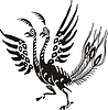 Vector clipart: Chinese mythic bird
