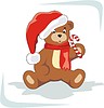 Vector clipart: Christmas bear