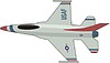 Vector clipart: fighter aircraft