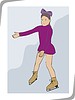 Vector clipart: figure skating