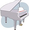 Vector clipart: grand piano