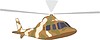 Vector clipart: military helicopter