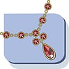 Векторный клипарт: рубиновое ожерелье
