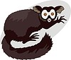 Vector clipart: lemur