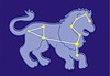 Vector clipart: constellation Leo