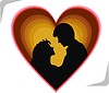 Vector clipart: in love