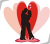 Vector clipart: in love