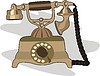 Vector clipart: retro telephone