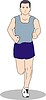 Vector clipart: runner