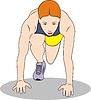 Vector clipart: runner