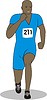 Vector clipart: runner