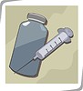 Vector clipart: syringe and ampoule