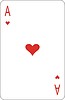 The ace of the hearts | Stock Vector Graphics