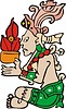 Vector clipart: maya deity