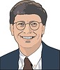 Vector clipart: Bill Gates