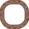 Vector clipart: medieval round frame