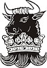 Vector clipart: bull crest