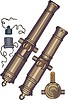 Vector clipart: cannons