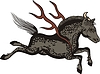 Vector clipart: chinese design (deer)