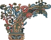 Vector clipart: medieval ornamental corner