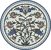 round oriental flower ornament