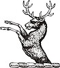 Vector clipart: deer crest