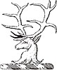Vector clipart: deer